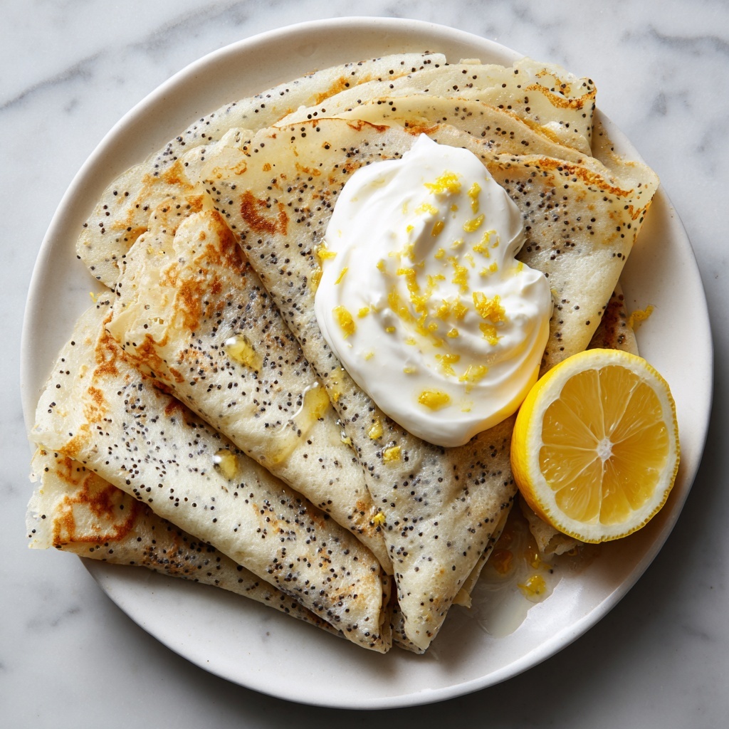 Low-Carb Poppyseed Lemon Crepes Recipe - Recipe Image