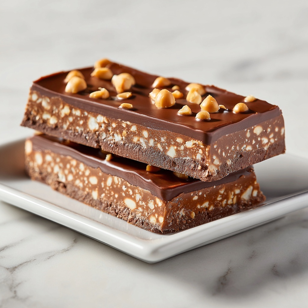Chocolate Crunch Bars Recipe - Recipe Image