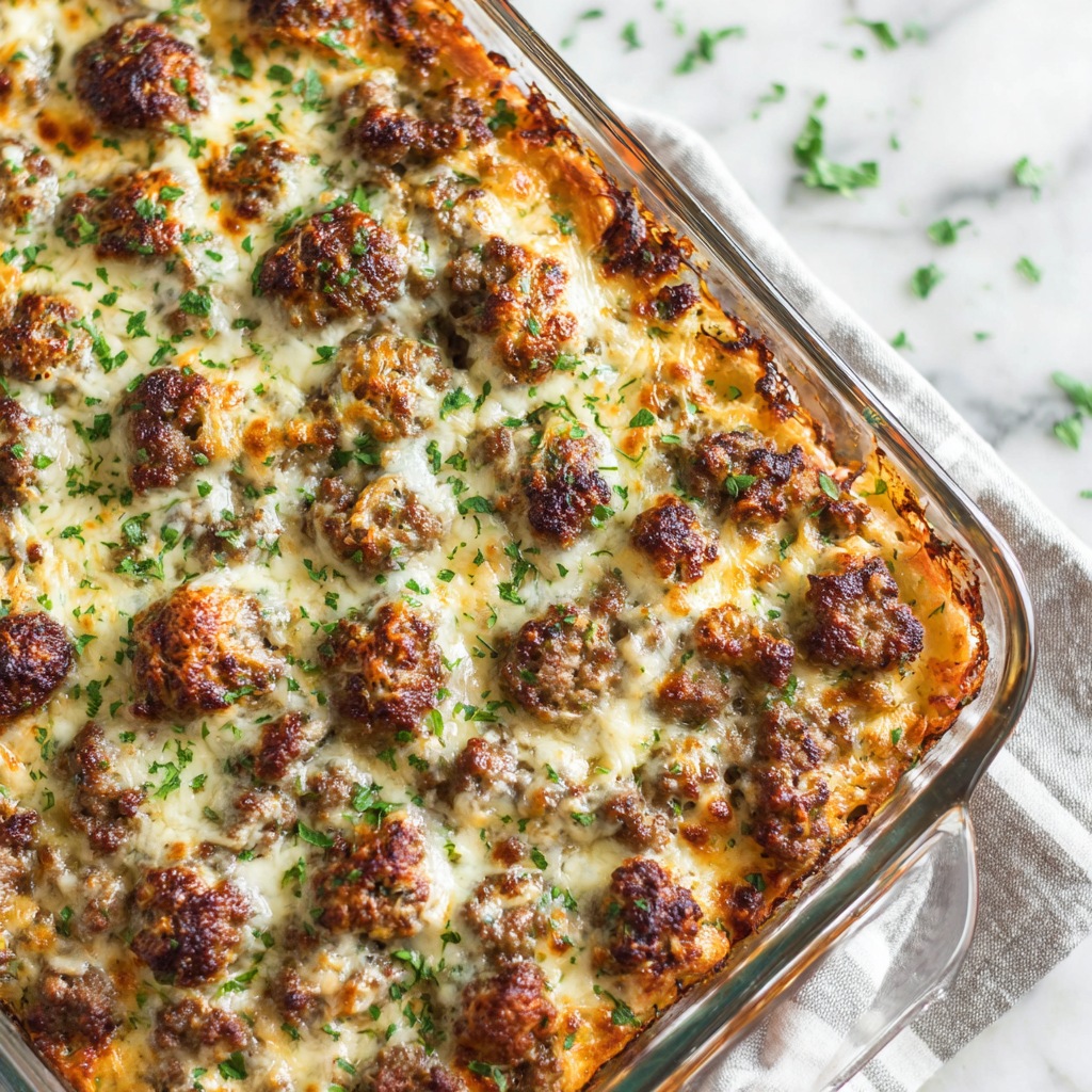 Pancake Sausage Casserole Recipe - Recipe Image