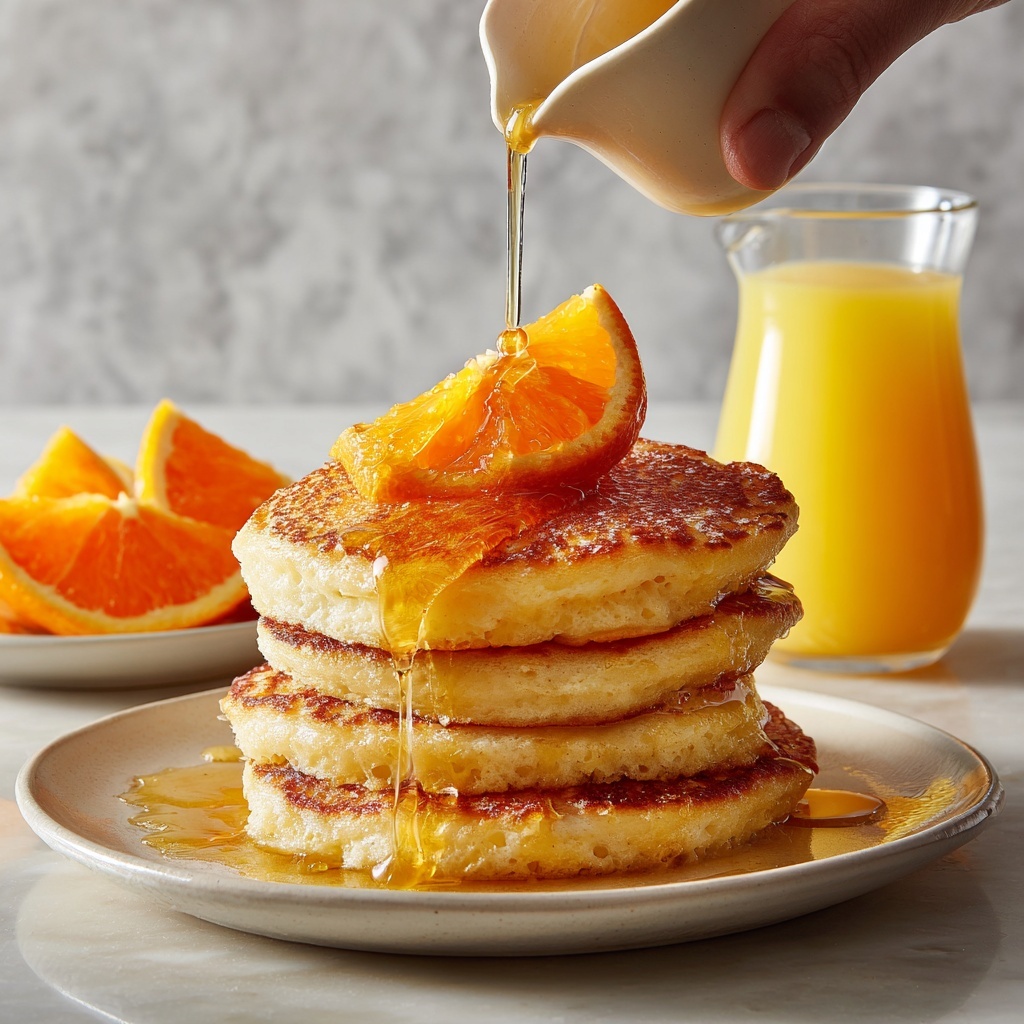 Fluffy Orange Pancakes with Creamy Citrus Bliss Recipe - Recipe Image