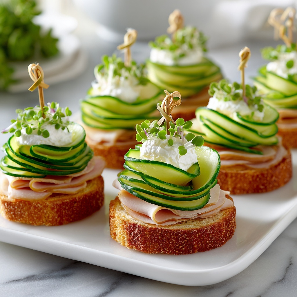Keto Cucumber Sandwiches Recipe - Recipe Image