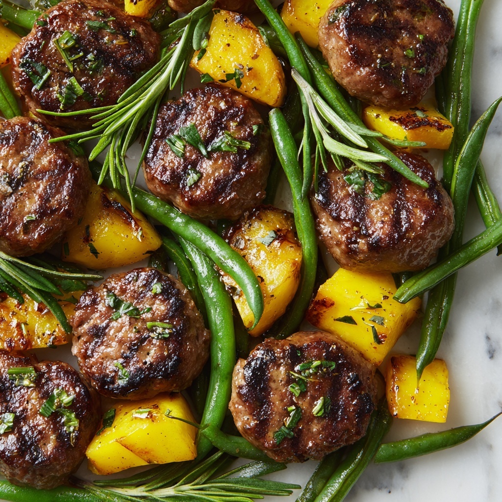 Air Fryer Sausage with Vegetables Recipe - Recipe Image