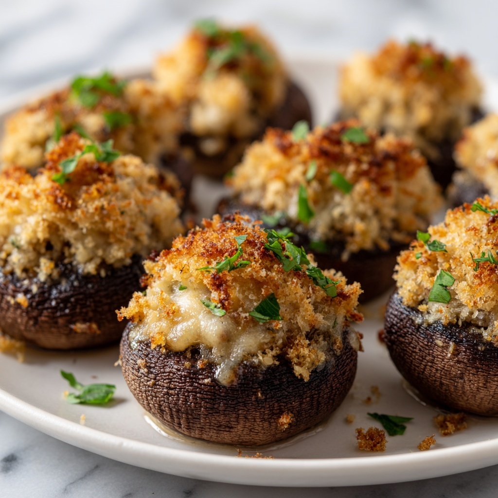 Baked Stuffed Mushrooms: 5 Irresistible Flavor Explosions Recipe - Recipe Image