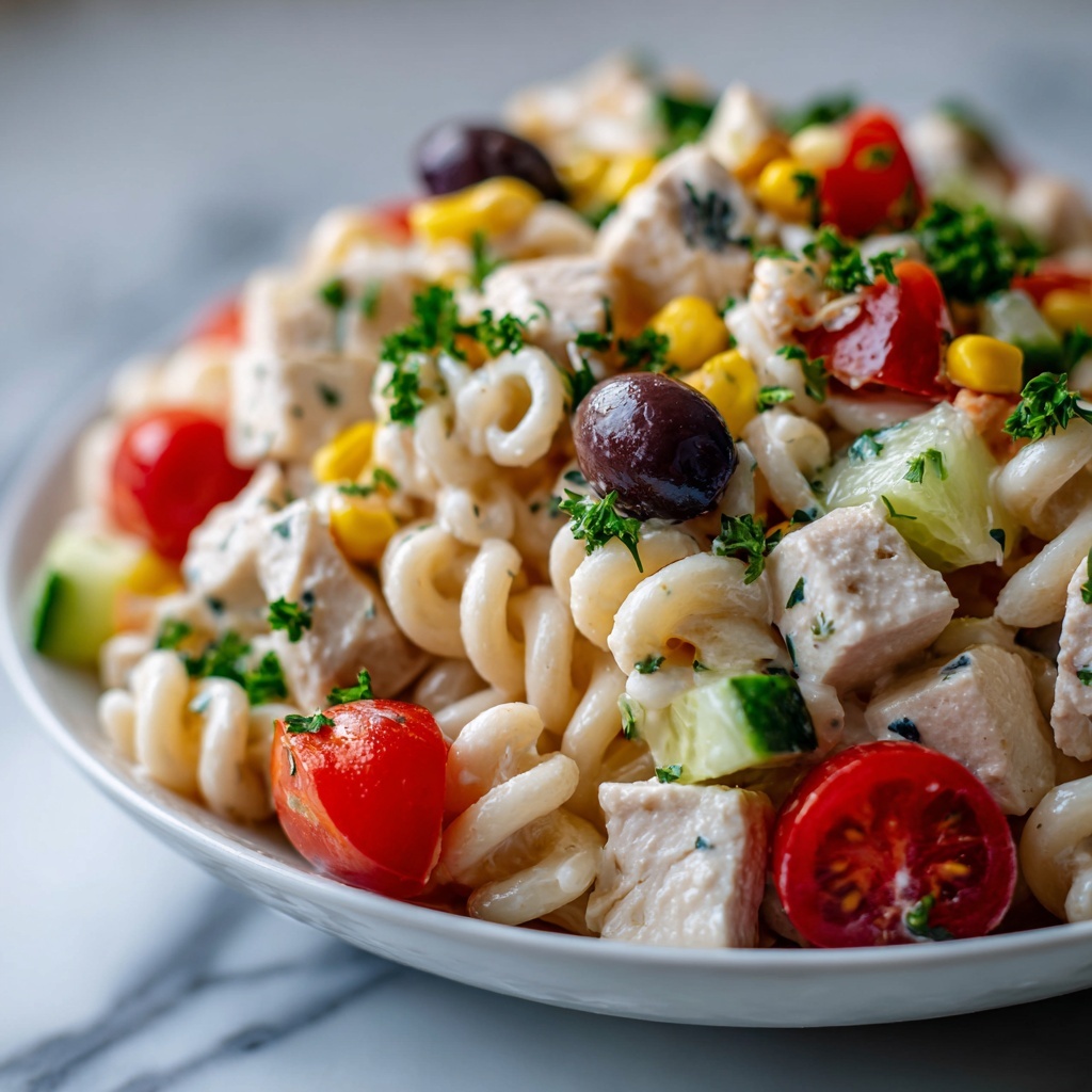 Waldorf Chicken Pasta Salad Recipe - Recipe Image