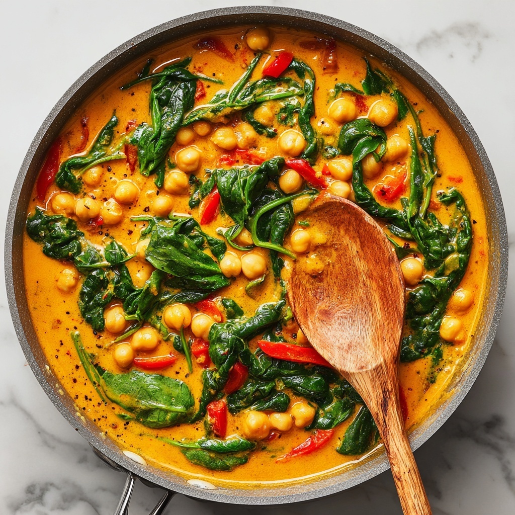 Creamy Sun-Dried Tomato Chickpeas Recipe - Recipe Image