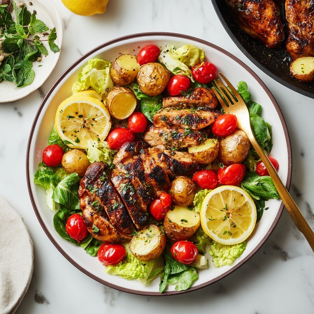 Garlic Chicken Potato Skillet (Country Style) Recipe - Recipe Image