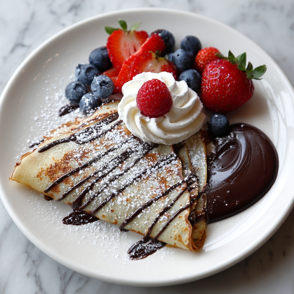 Easy Chocolate Crepes Recipe - Recipe Image