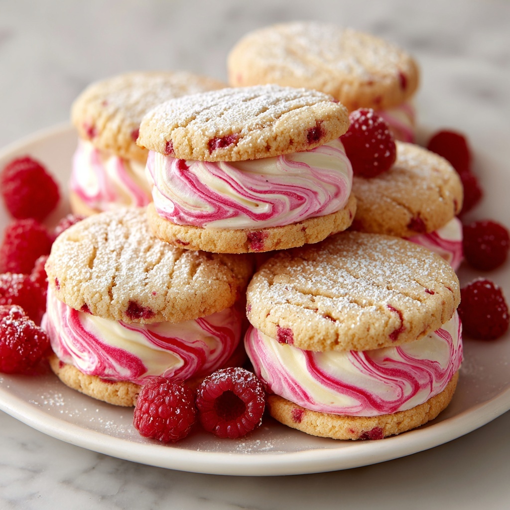 Raspberry Cream Sandwich Cookies Recipe - Recipe Image