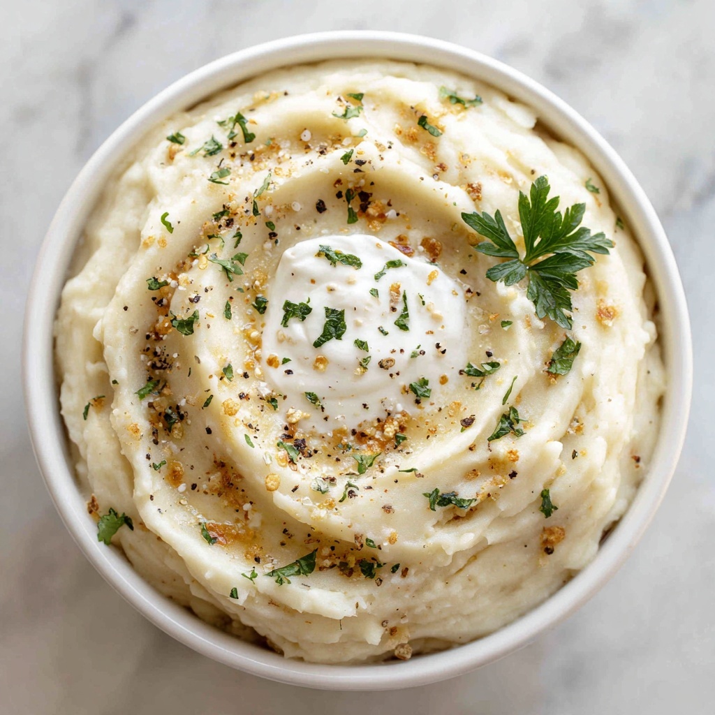 Mashed Cauliflower with Sour Cream (Low-Carb) Recipe - Recipe Image