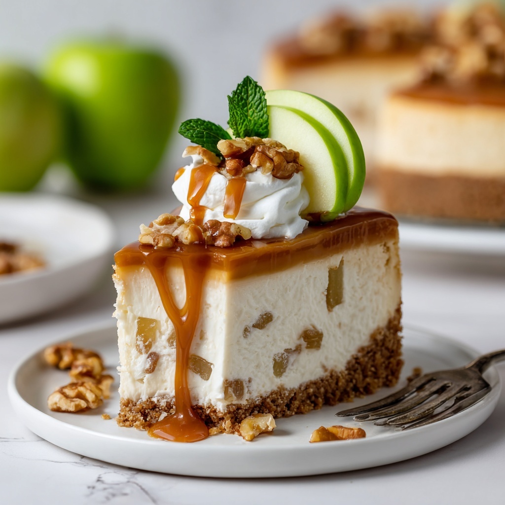 Caramel Apple Blondie Cheesecake Recipe - Recipe Image