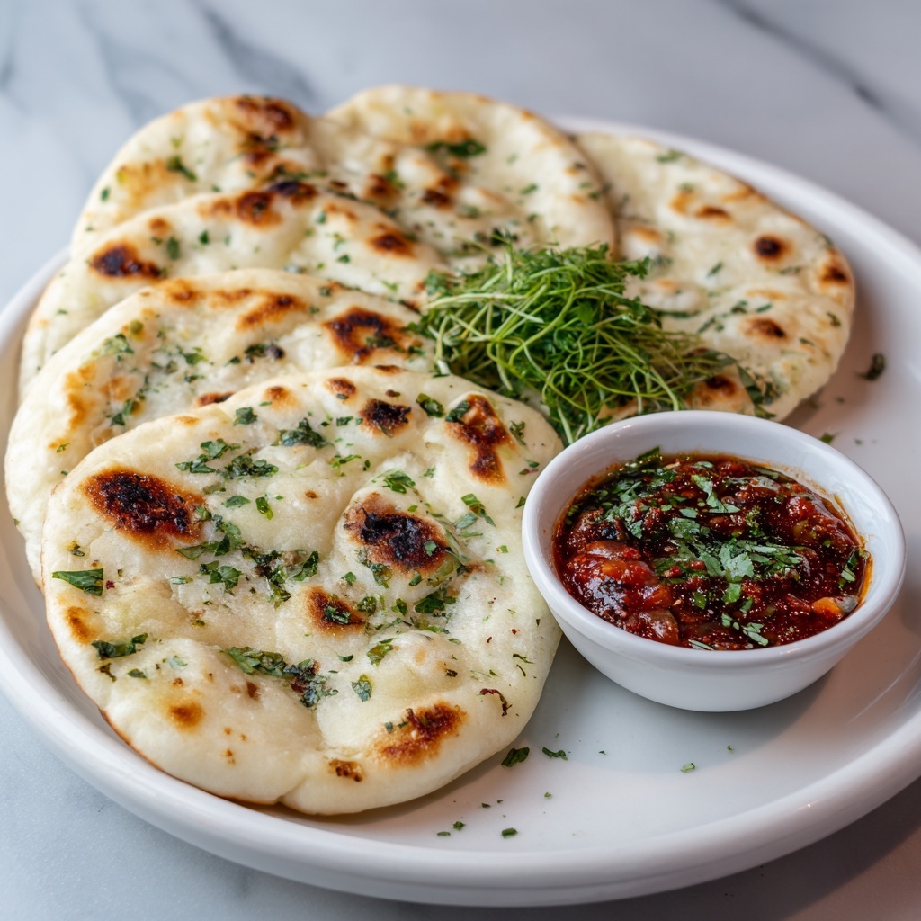 Indian Methi Paratha with Spicy Tomato Chutney Recipe - Recipe Image