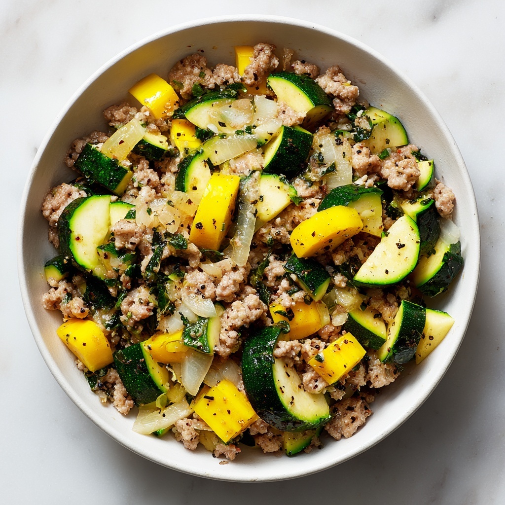 Ground Turkey Zucchini Skillet: 25-Minute Deliciousness Recipe - Recipe Image