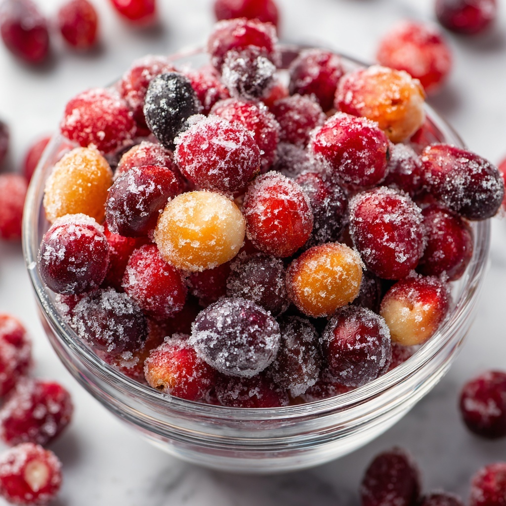 Orange Vanilla Candied Cranberries Recipe - Recipe Image