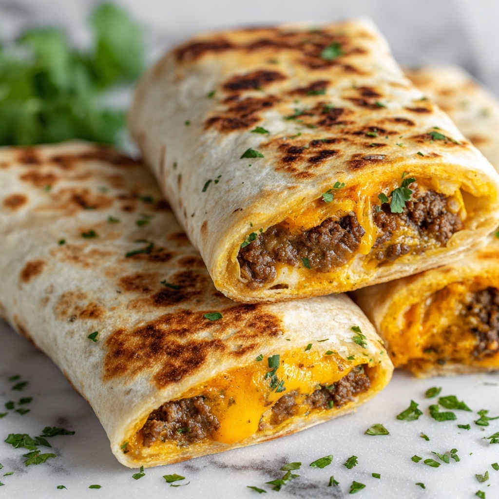 Cheeseburger Egg Rolls Recipe - Recipe Image