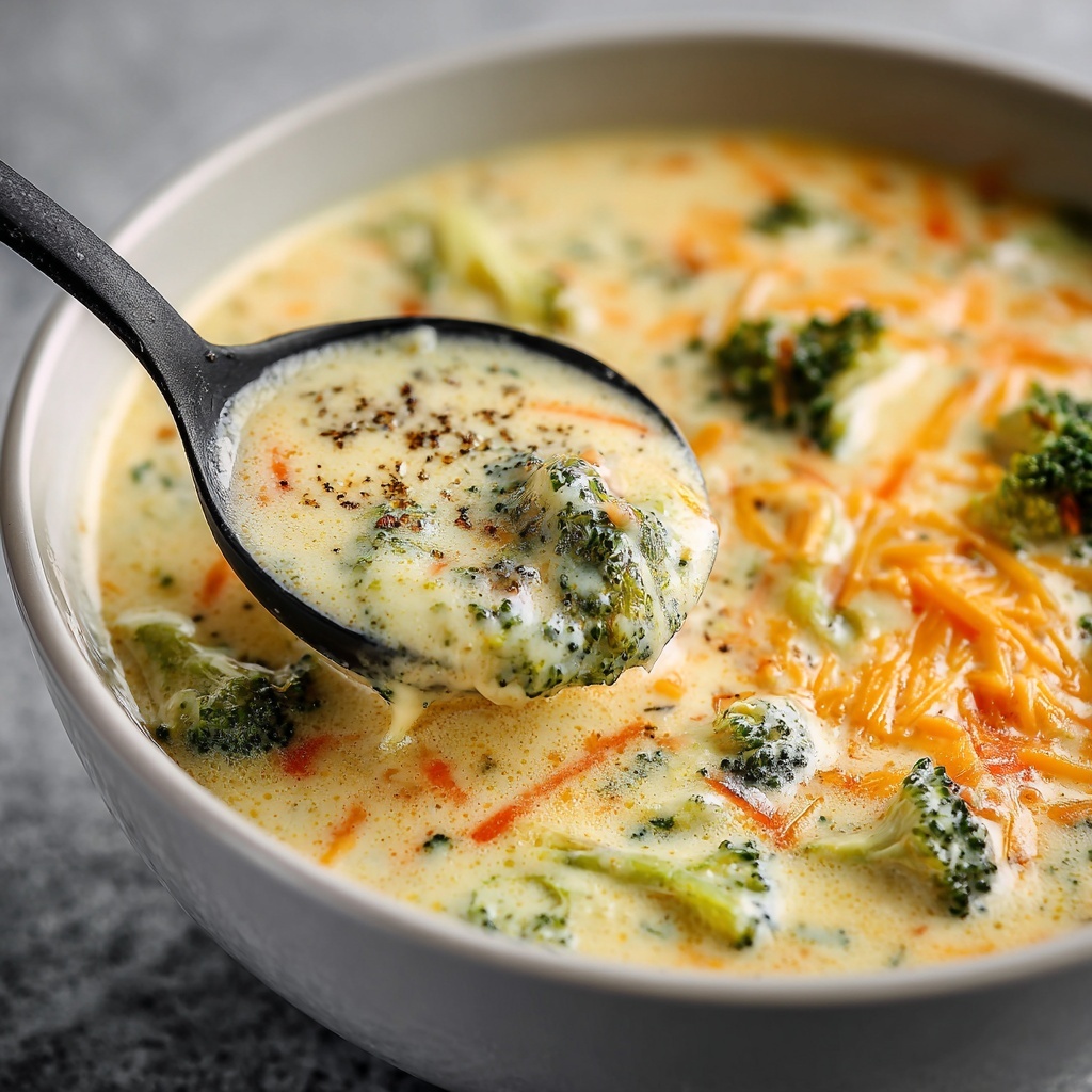 Creamy Broccoli Cheddar Soup Recipe - Recipe Image