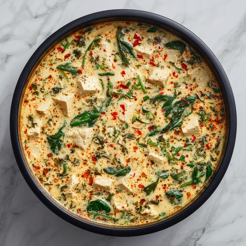 Marry Me Tofu: Crispy Triangles in a Creamy Sun-Dried Tomato and Spinach Sauce Recipe - Recipe Image