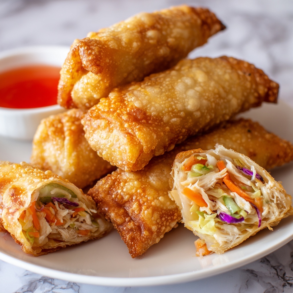 Crispy Chicken Egg Rolls: 7 Irresistible Flavors to Savor Recipe - Recipe Image