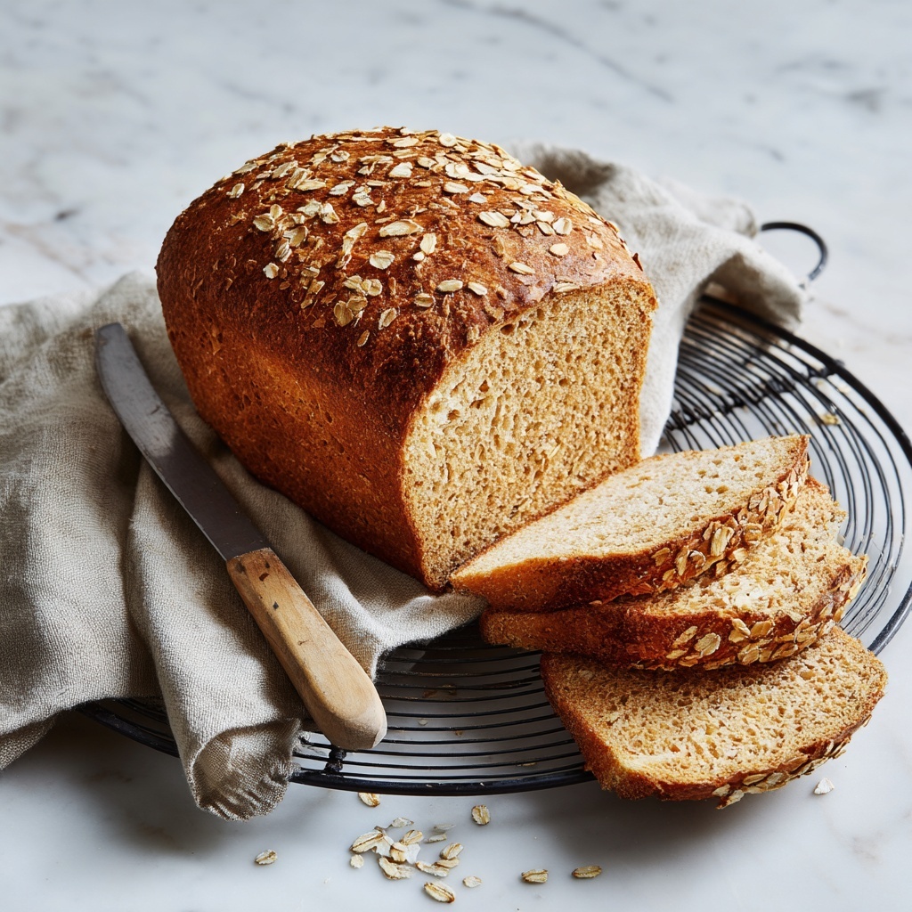 Honey Oatmeal Bread Recipe - Recipe Image