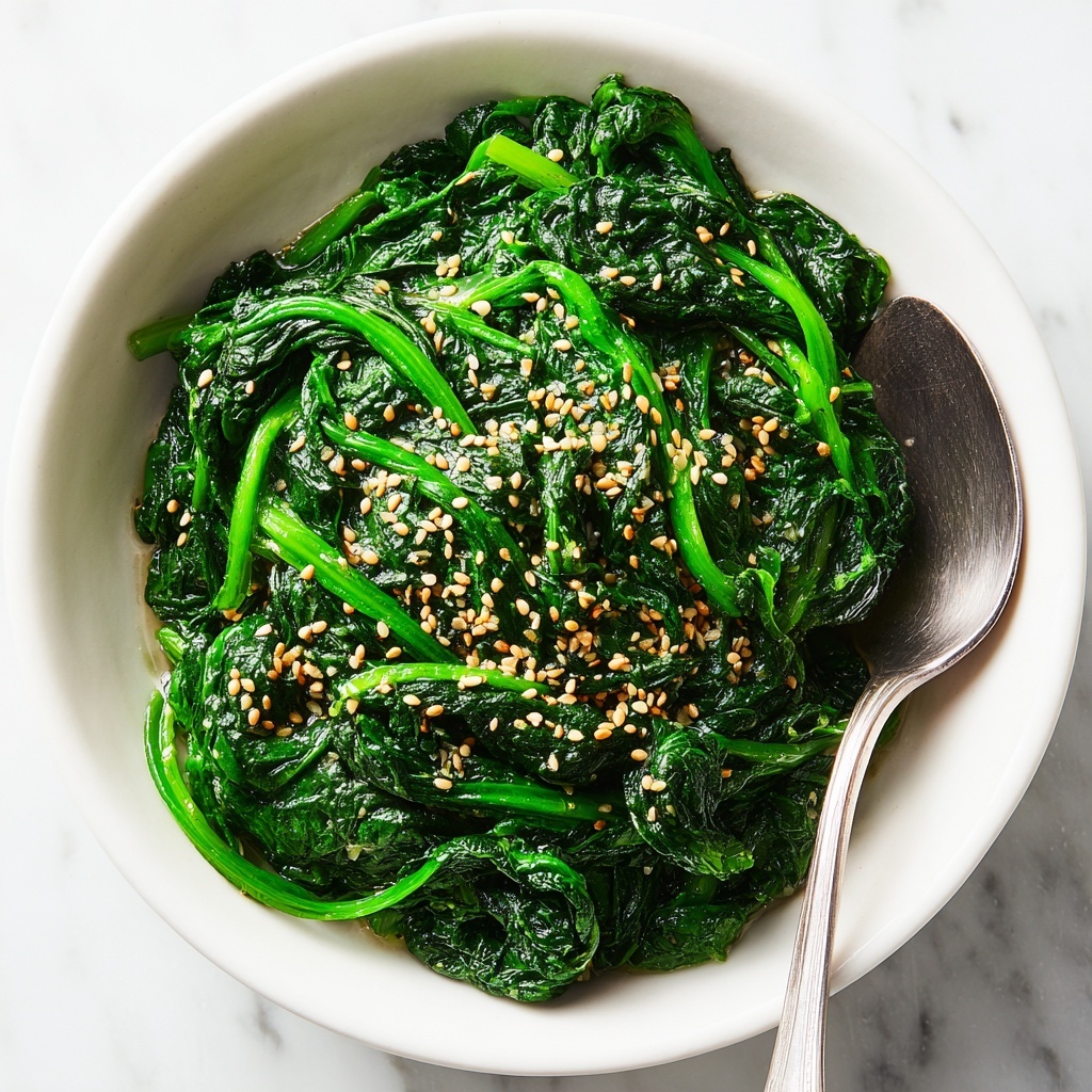 Korean Spinach Salad (Sigeumchi Namul) Recipe - Recipe Image