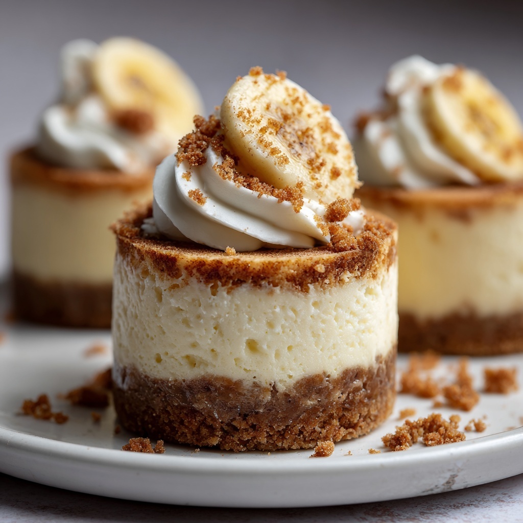 Mini Banana Pudding Cheesecakes Recipe - Recipe Image