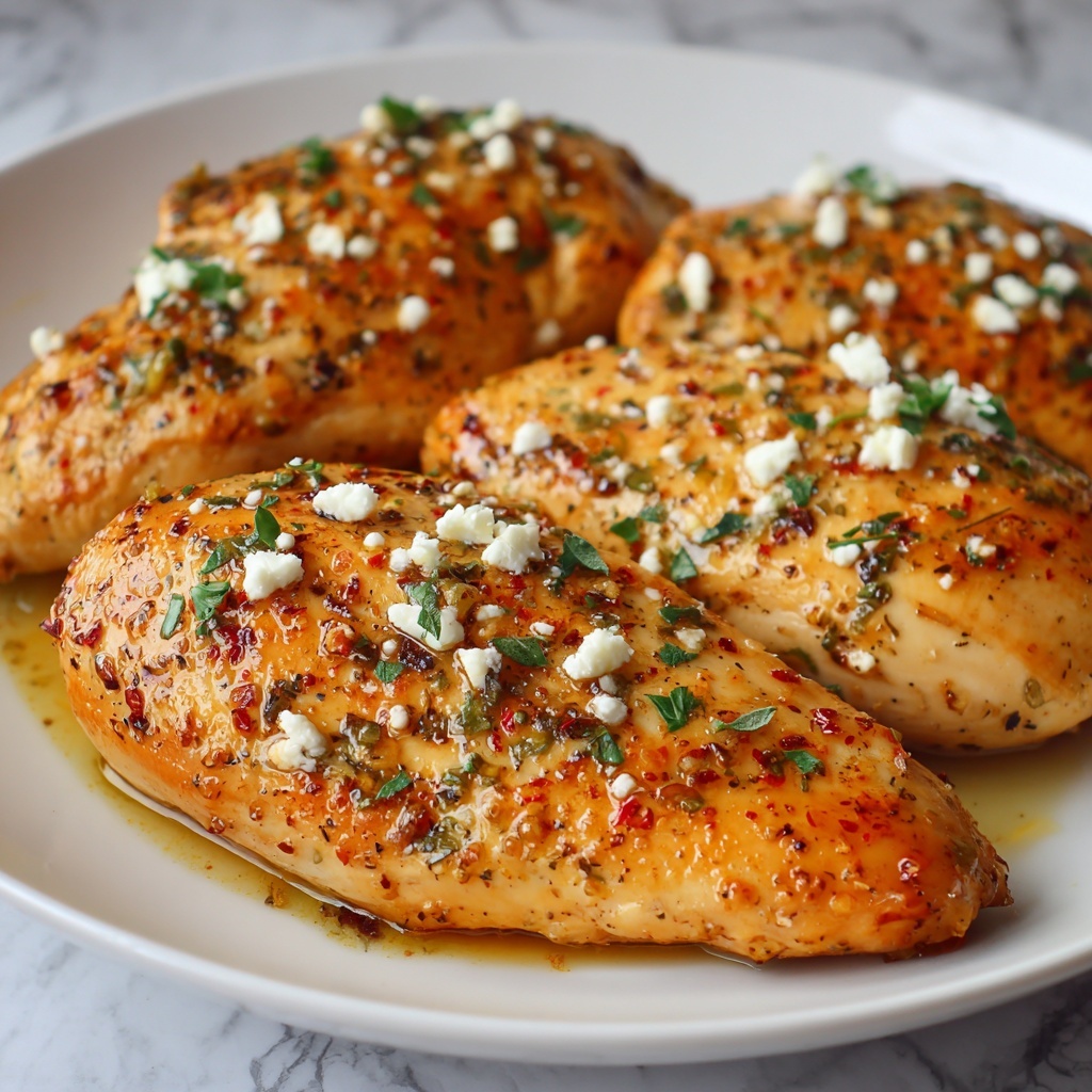 Hot Honey Feta Chicken Recipe - Recipe Image