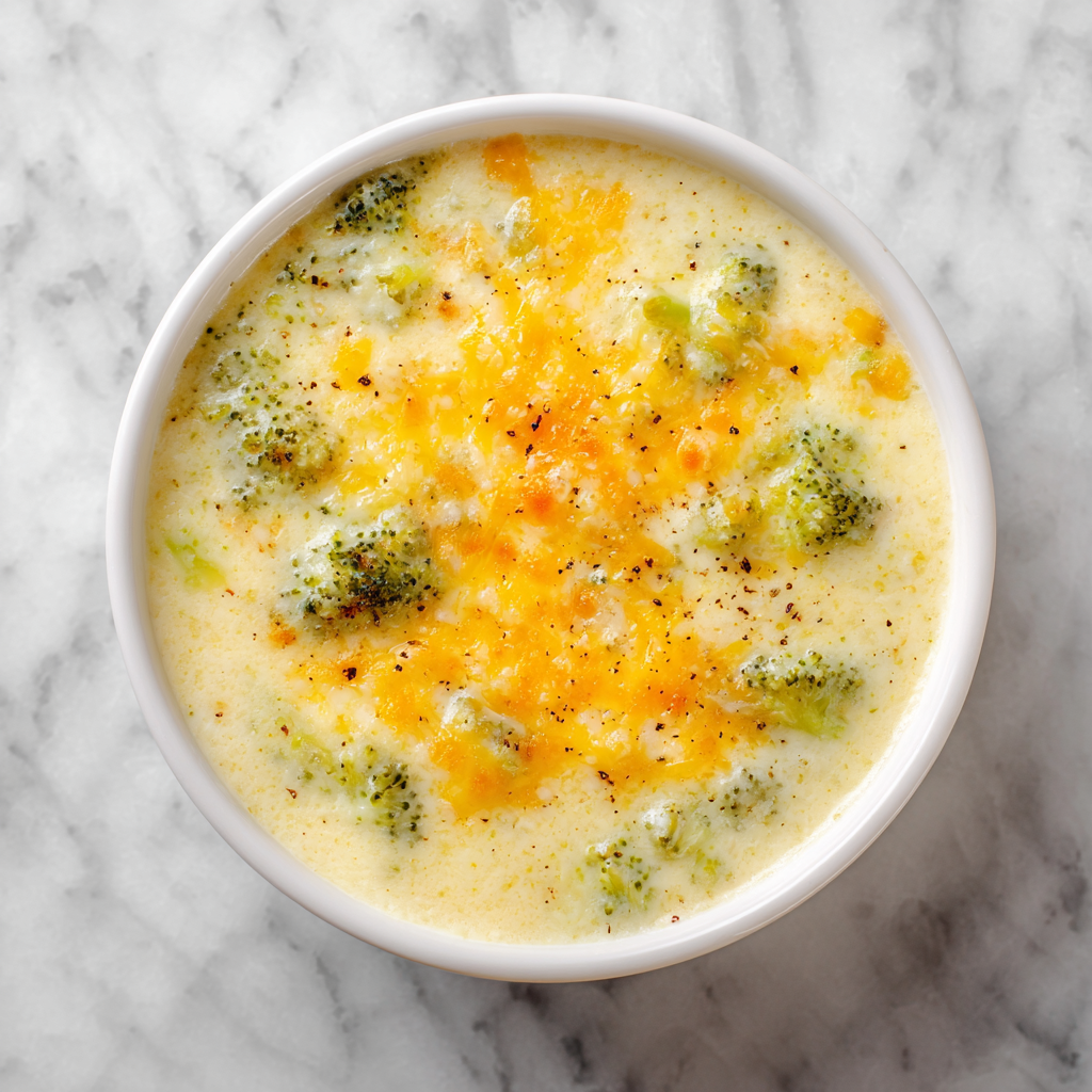 High Protein Broccoli Cheddar Soup Recipe - Recipe Image