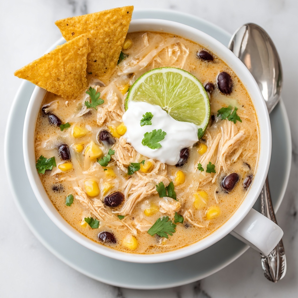 White Chicken Chili with Cream Cheese Recipe - Recipe Image