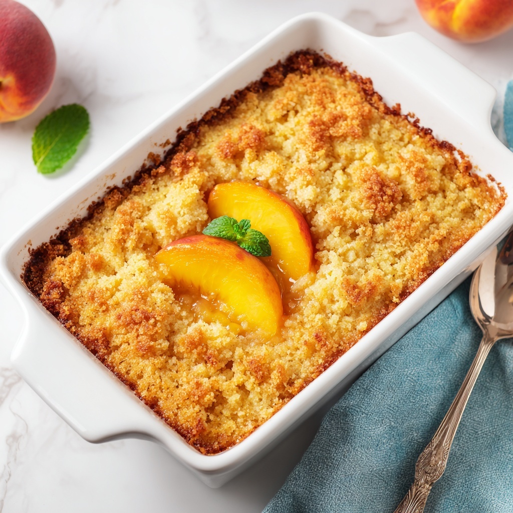 Delicious Easy Peach Cobbler You’ll Want Every Night Recipe - Recipe Image