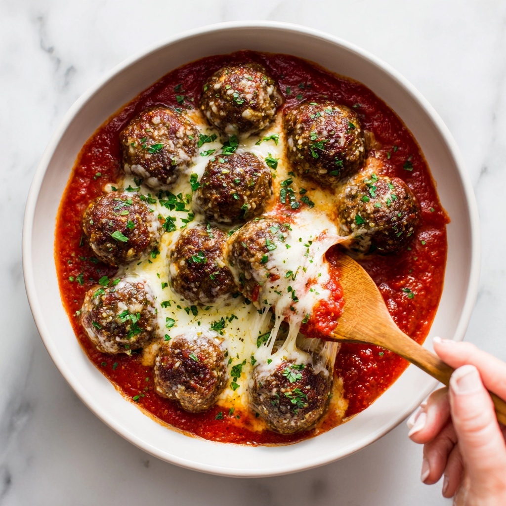 Cheesy Chicken Parmesan Meatballs Recipe - Recipe Image