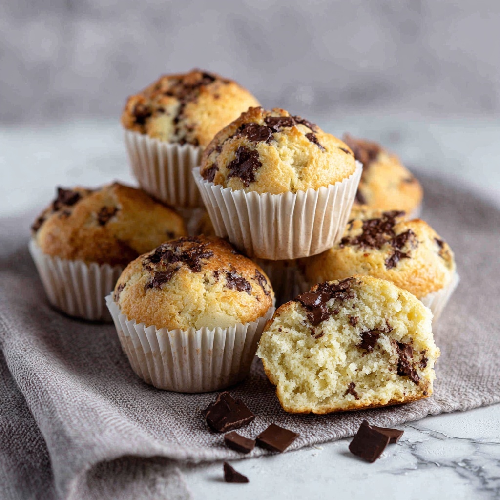 Greek Yogurt Chocolate Chip Muffins Recipe - Recipe Image