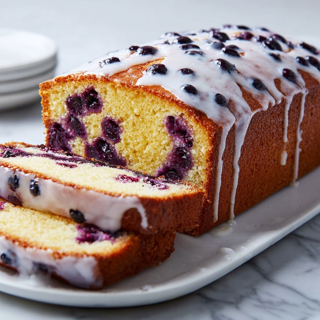 Blueberry Lemon Bread with Lemon Glaze Recipe - Recipe Image