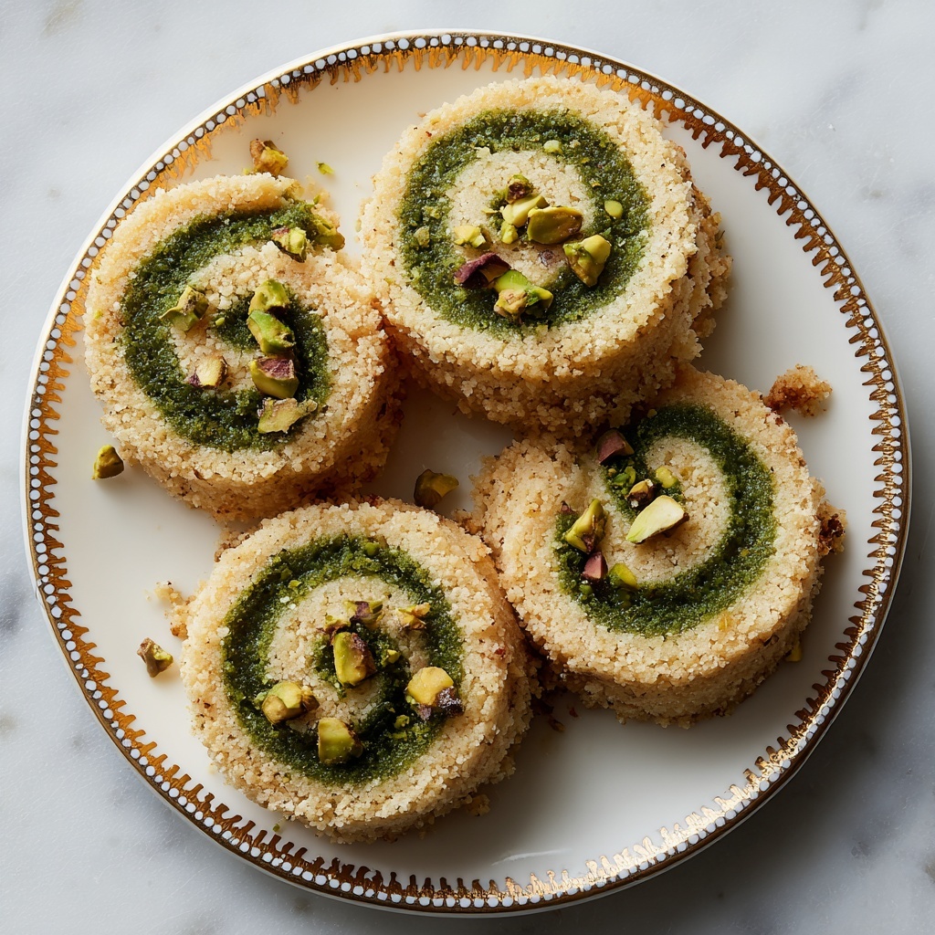 No-Bake Diwali Kaju Pista Rolls Recipe - Recipe Image