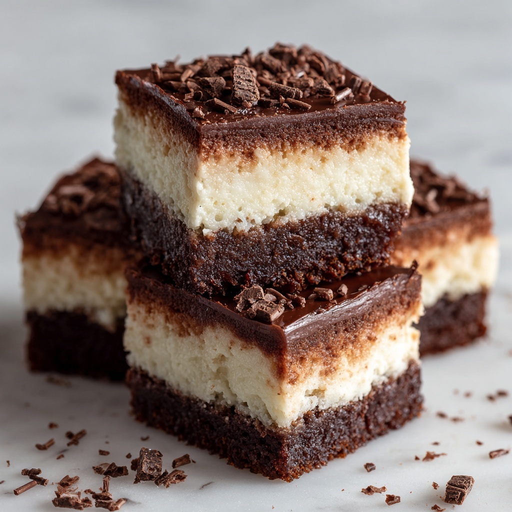 Chocolate Peanut Butter Cheesecake Bars Recipe - Recipe Image