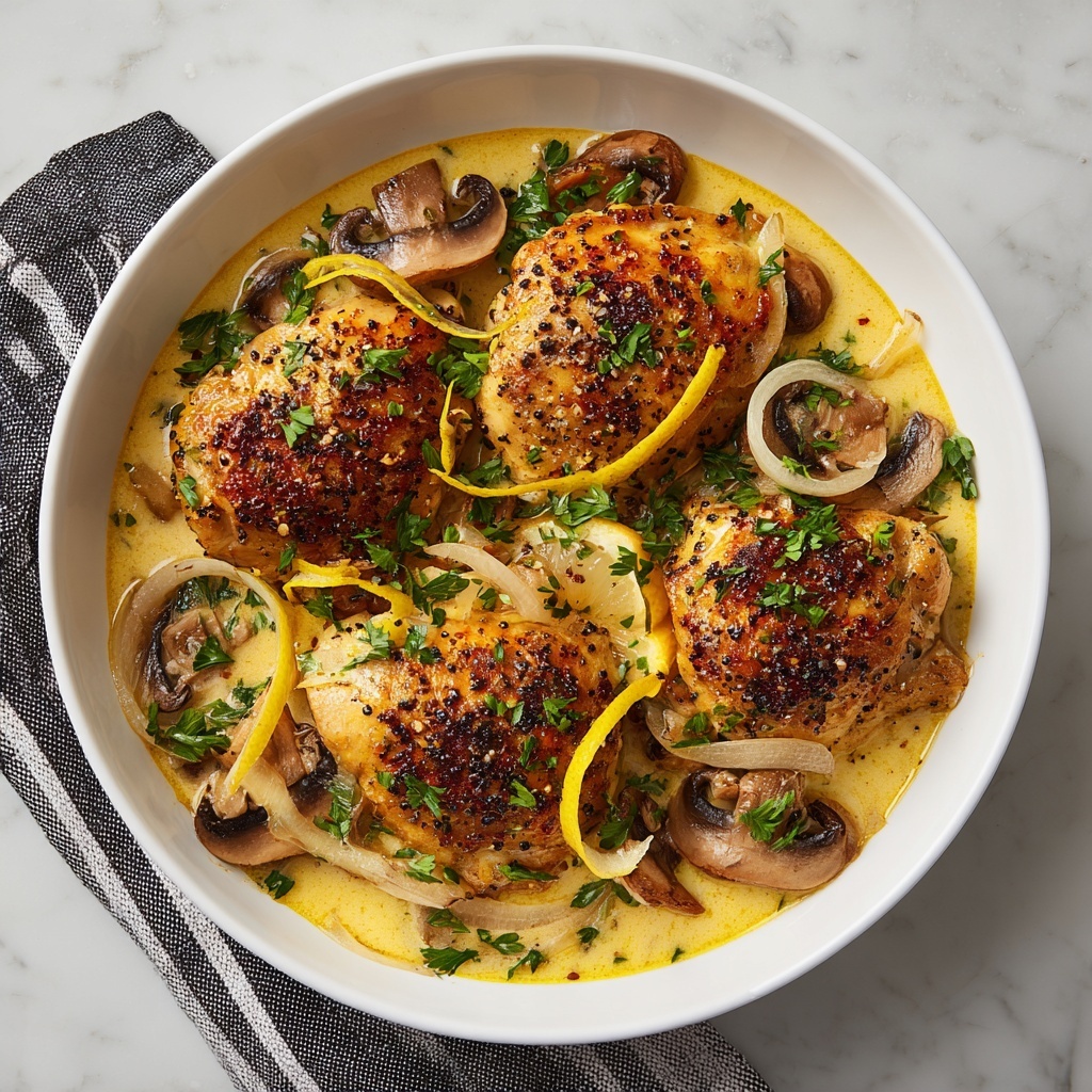 Slow Cooker Lemon Garlic Chicken Recipe - Recipe Image