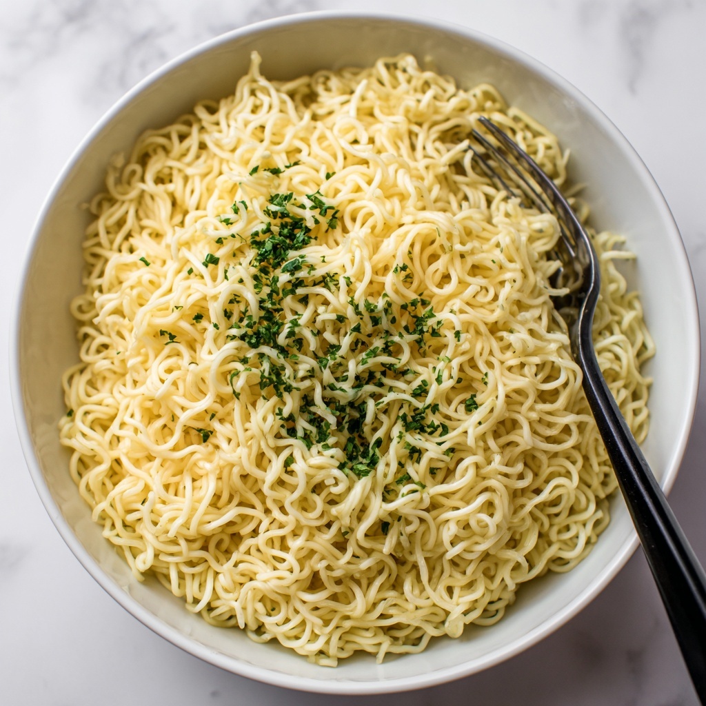 Garlic Butter Ramen Noodles Recipe - Recipe Image