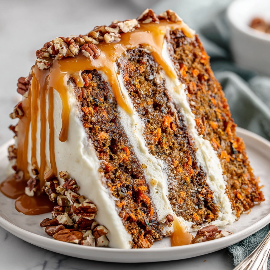 Caramel Pecan Carrot Heaven Cake Recipe - Recipe Image
