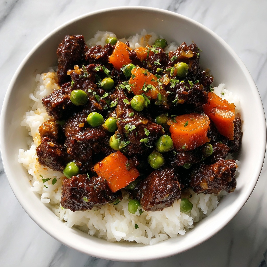 Crispy Beef Rice Bowl: A Delicious Quick and Satisfying Meal Recipe - Recipe Image