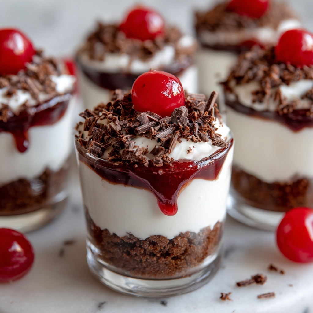 DLux Mini Dessert Cups Black Forest Cake You’ll Adore! Recipe - Recipe Image