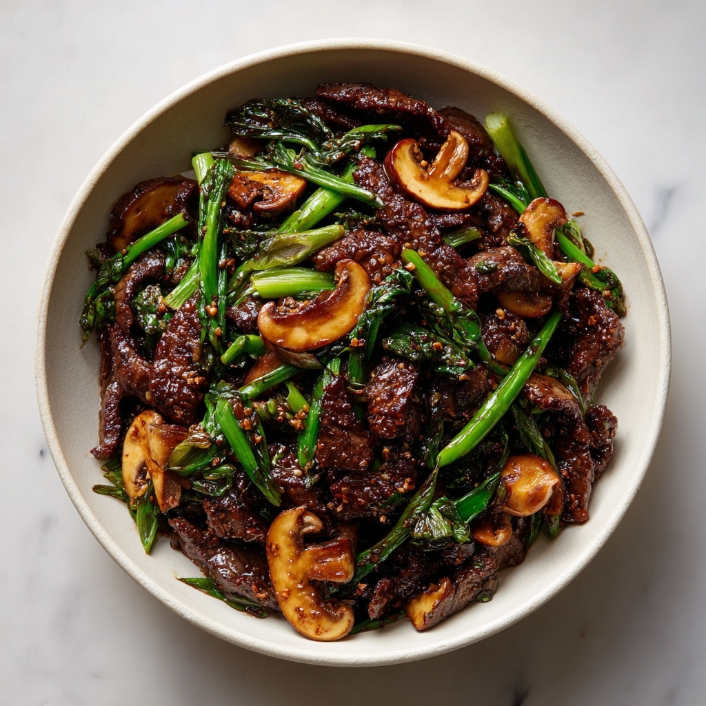 Beef Mushroom Stir Fry Recipe - Recipe Image