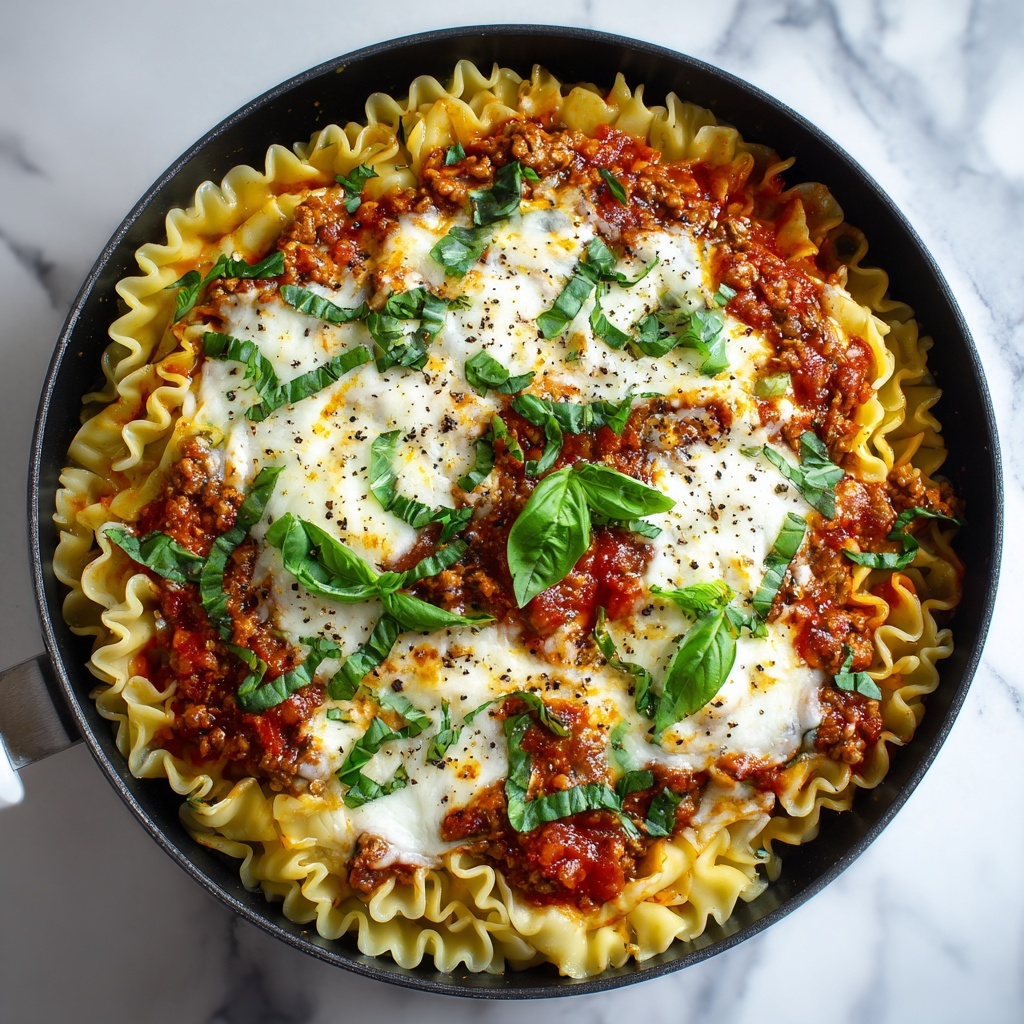 Easy One-Pan Skillet Lasagna Recipe - Recipe Image