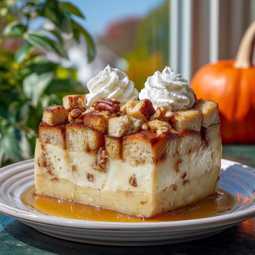 Best Ever Pumpkin Bread Pudding Recipe - Recipe Image