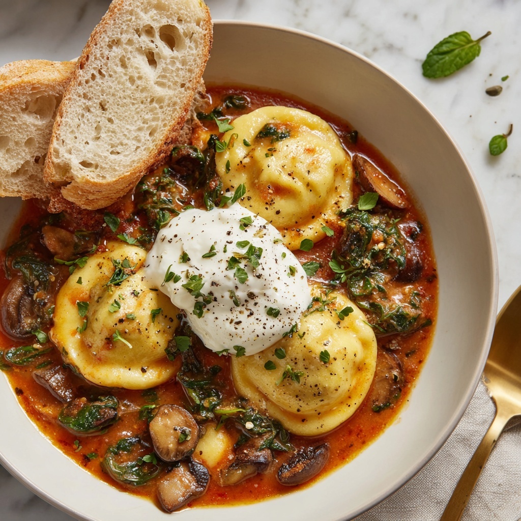 Vegetarian Crockpot Lasagna Soup Recipe - Recipe Image