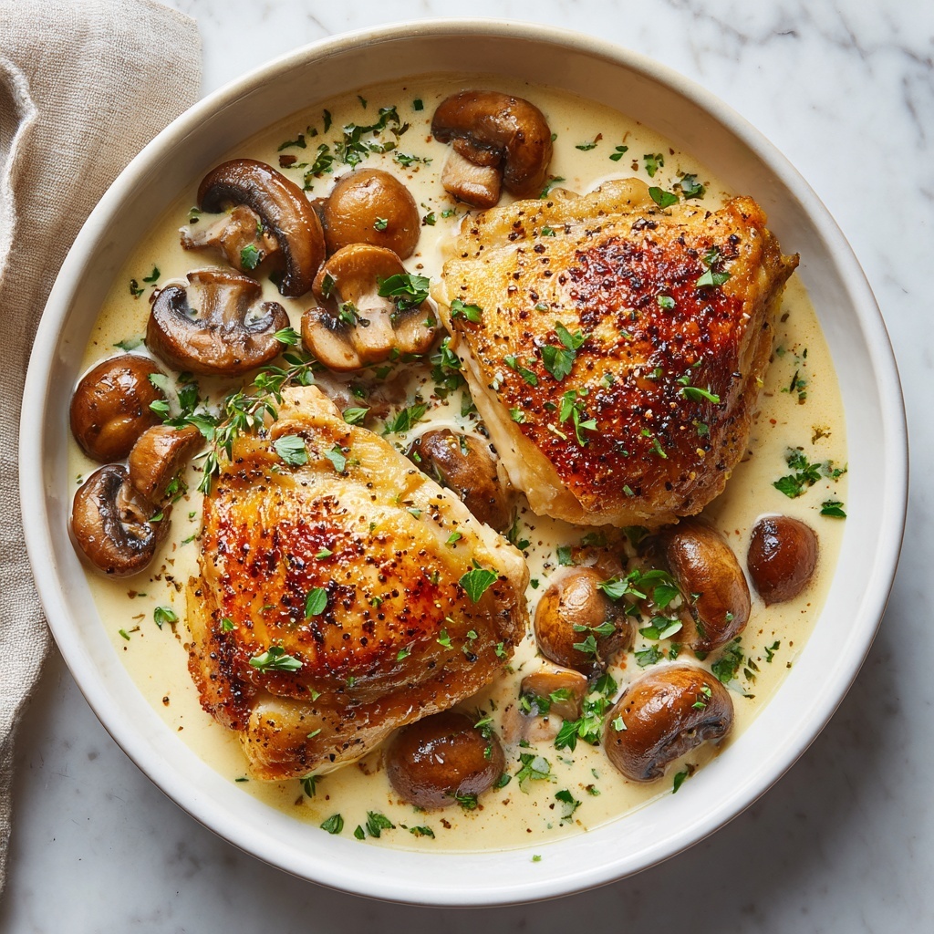 Creamy Mushroom Chicken: A Quick, Comforting Family Dinner Recipe - Recipe Image