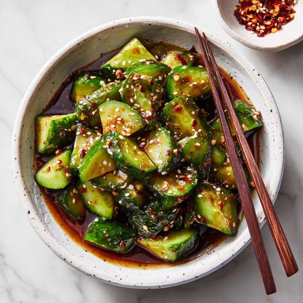 Zesty Garlicky & Spicy Sichuan Cucumber Salad to Wow Your Tastebuds Recipe - Recipe Image