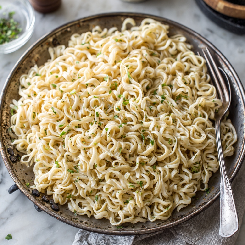 Easy One Pan Buttered Noodles Recipe - Recipe Image