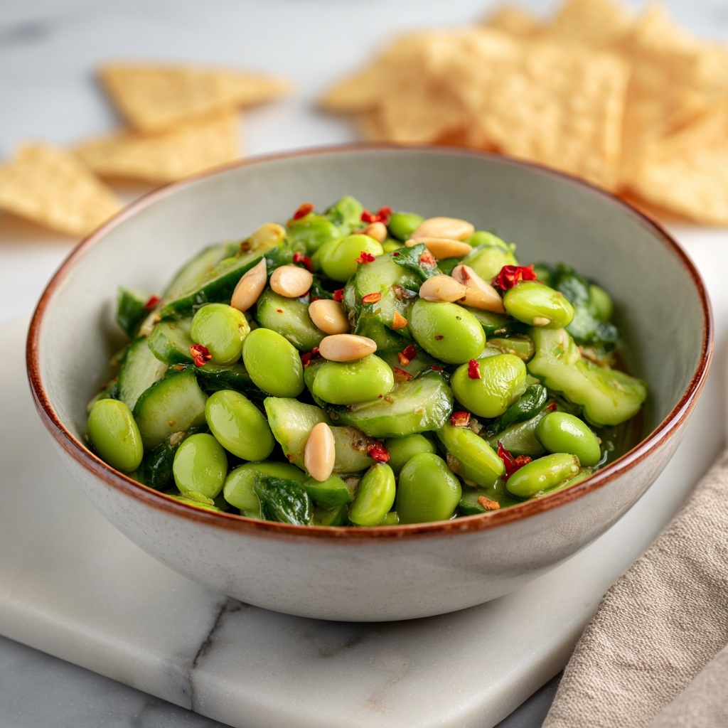 Spicy Cucumber Edamame Salad: Fresh, Protein-Packed Crunch Recipe - Recipe Image