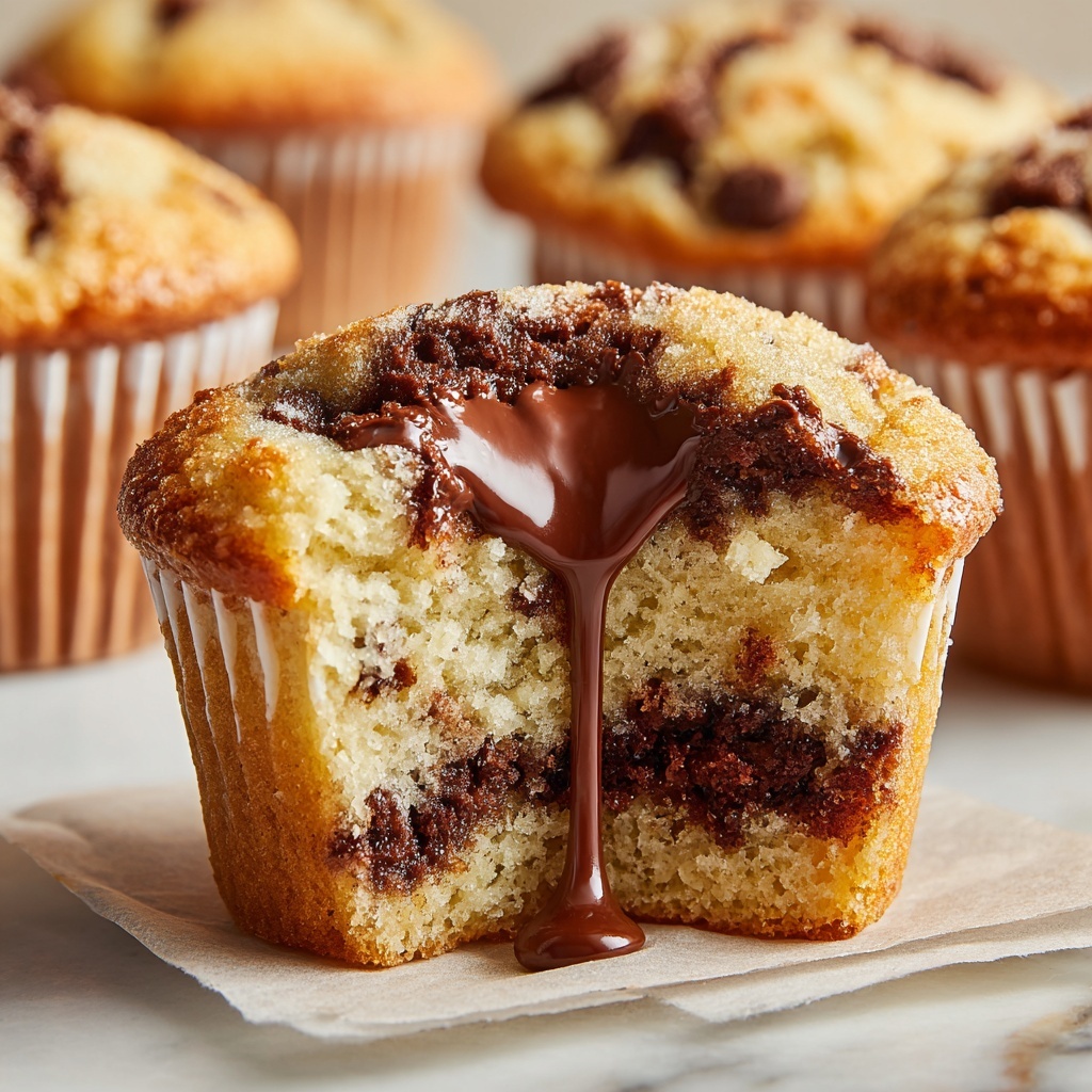 Nutella Banana Muffins Recipe - Recipe Image