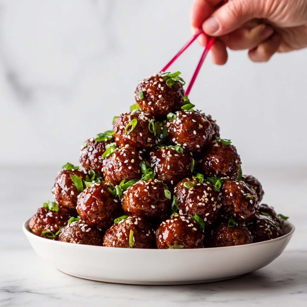 Asian Glazed Turkey Meatballs Recipe - Recipe Image