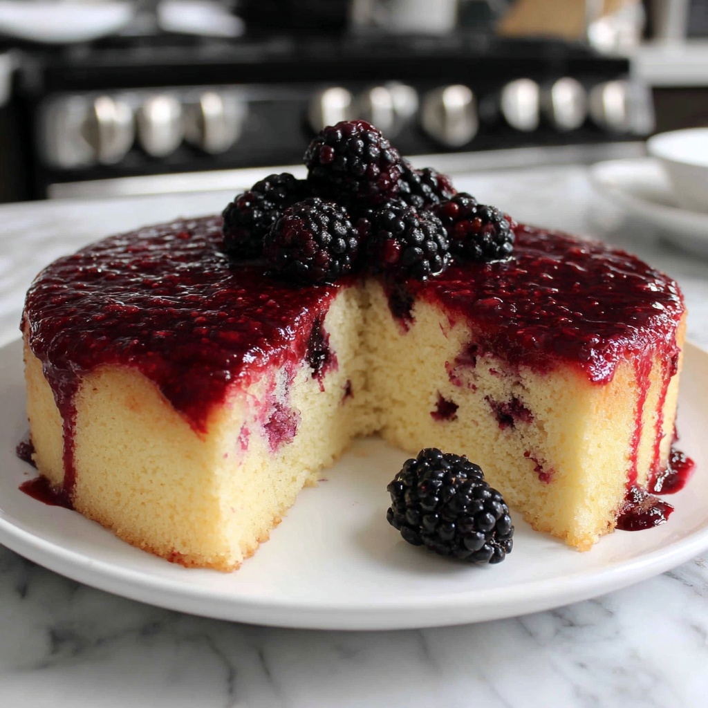 Blackberry Lemon Syrup Cake Recipe - Recipe Image