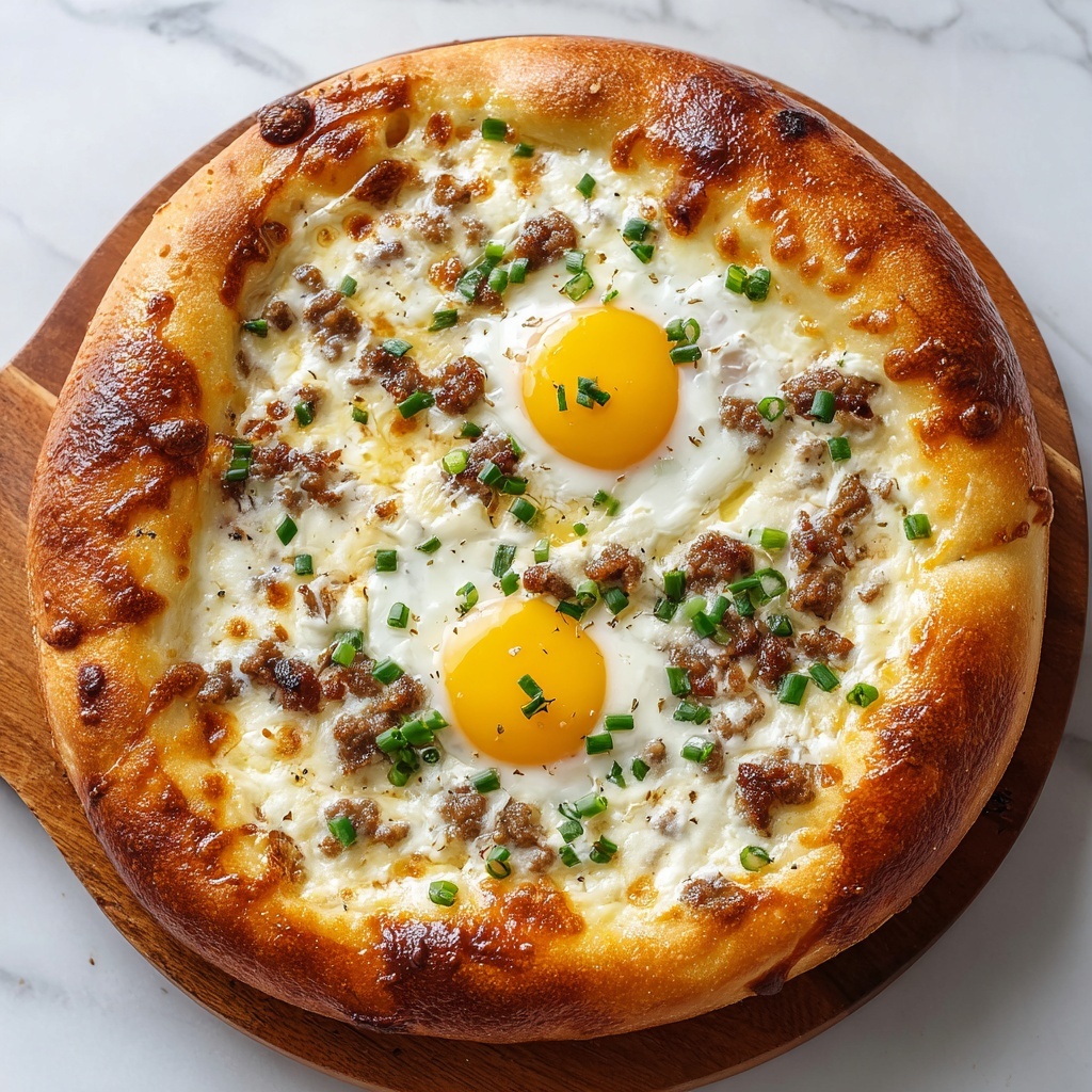 Sausage Gravy Breakfast Pizza: 5 Cozy Comforting Slices Recipe - Recipe Image